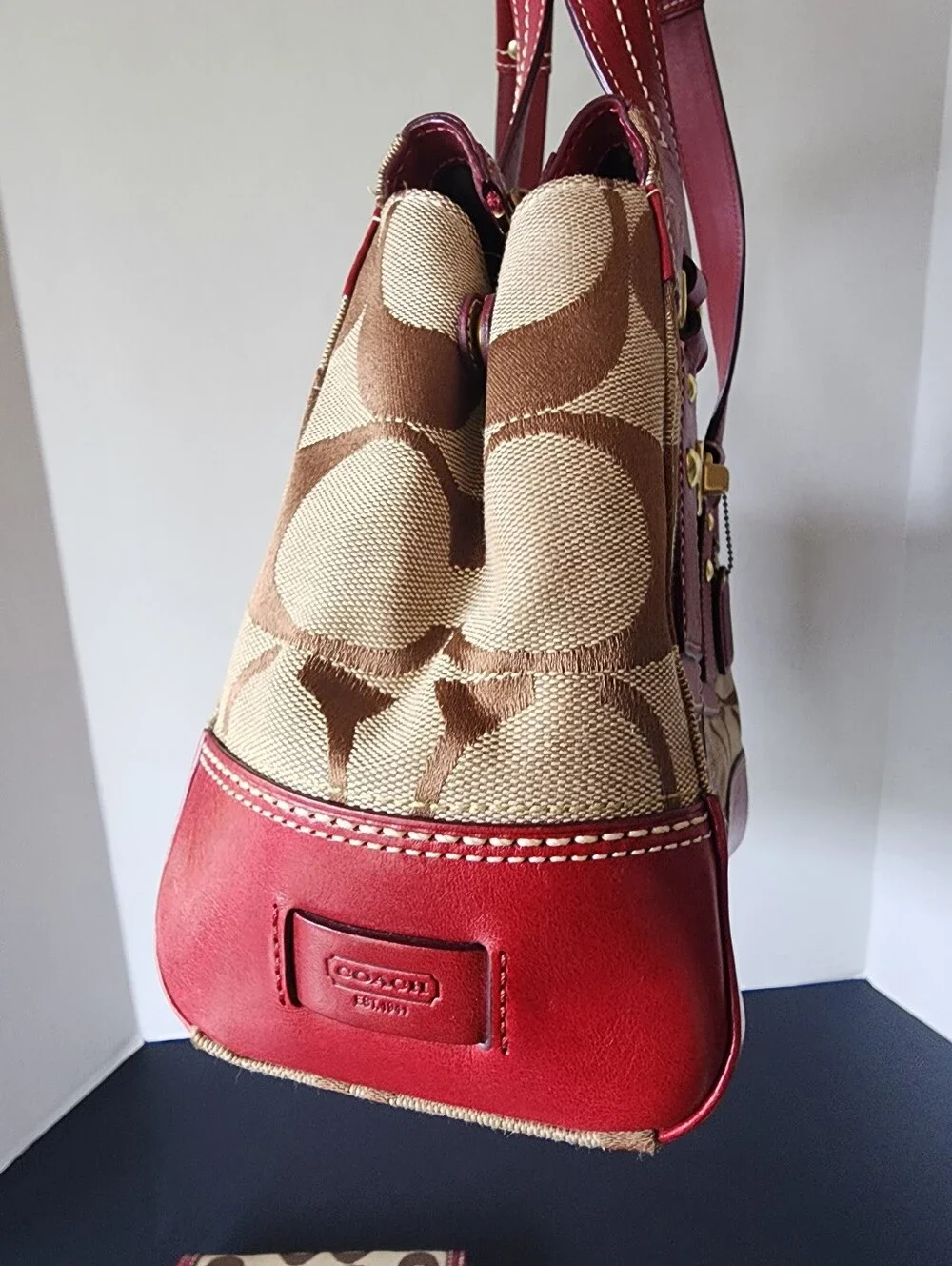 Coach Hampton Signature Medium Carryall & Wallet, EUC, 2007, 11071